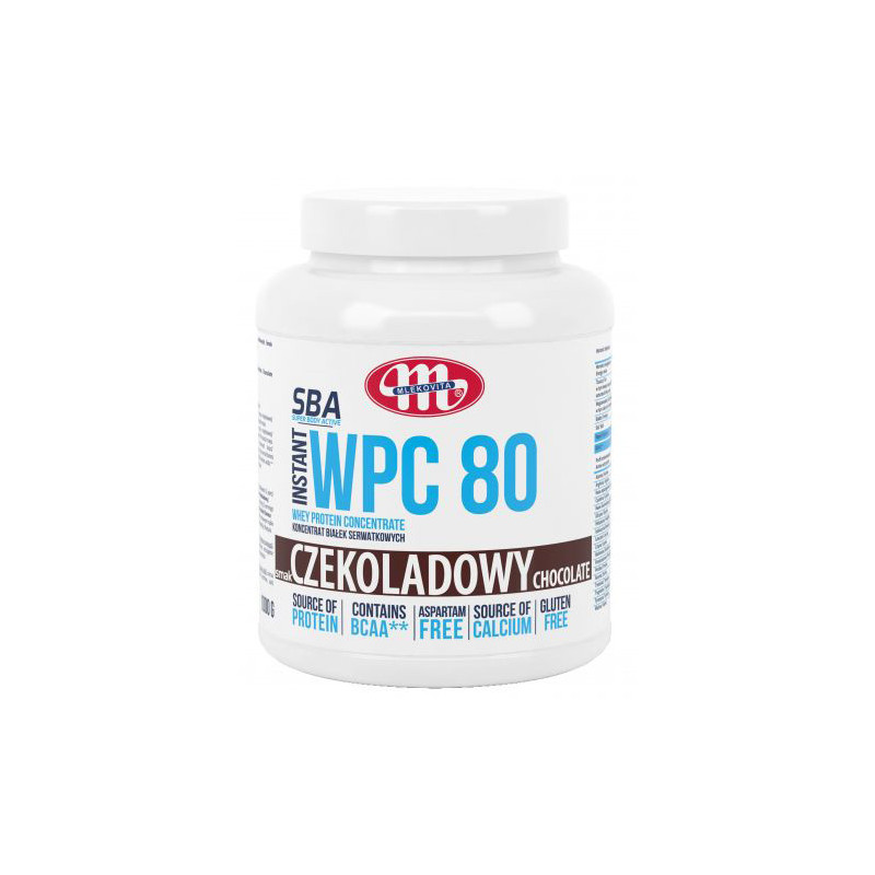 MLEKOVITA SBA WPC 80% INSTANT 1000g czekolada