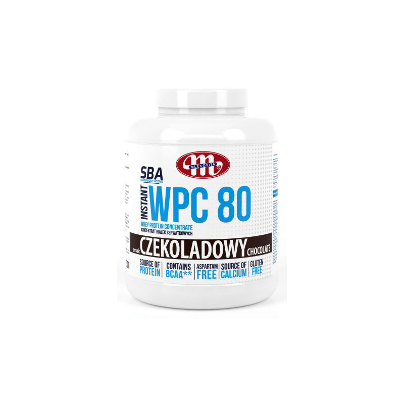 MLEKOVITA SBA WPC 80% INSTANT 2270g czekolada