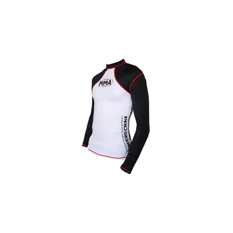 MMA KOSZULKA RASH GUARD COMBAT WHITE - MMA008 MMA KOSZULKA RASH GUARD COMBAT WHITE - MMA008