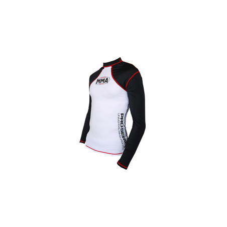 MMA KOSZULKA RASH GUARD COMBAT WHITE - MMA008