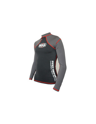 MMA KOSZULKA RASH GUARD COMBAT BLACK - MMA009