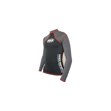MMA KOSZULKA RASH GUARD COMBAT BLACK - MMA009