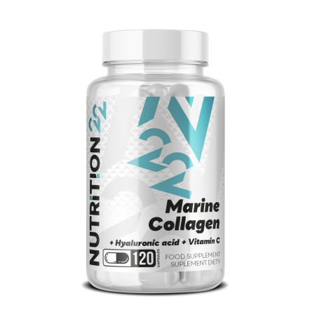 NUTRITION22 MARINE COLLAGEN+HYAL.ACID+VIT.C-120kap