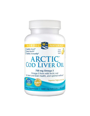 NORDIC NATURALS ARCTIC COD LIVER OIL 750mg-90kaps
