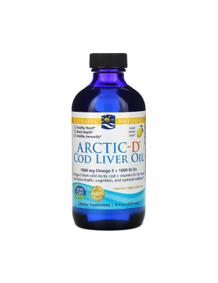 NORDIC NATURALS ARCTIC-D COD LIVER OIL 237ml lemon
