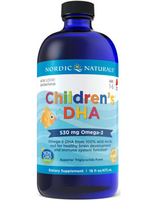 NORDIC NATURALS CHILDREN'S DHA 530mg -437ml strawb
