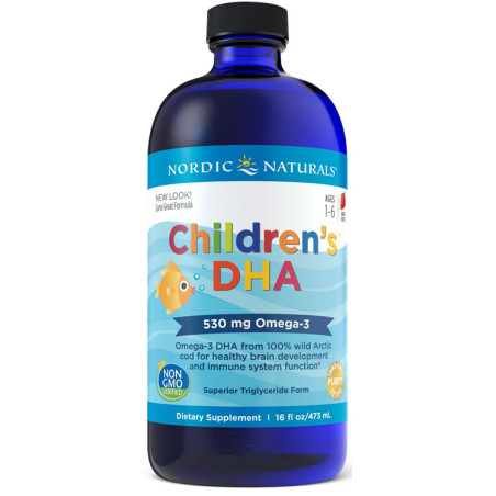 NORDIC NATURALS CHILDREN'S DHA 530mg -437ml strawb