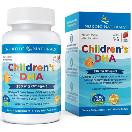 NORDIC NATURALS CHILDREN'S DHA 250mg 360 softgel