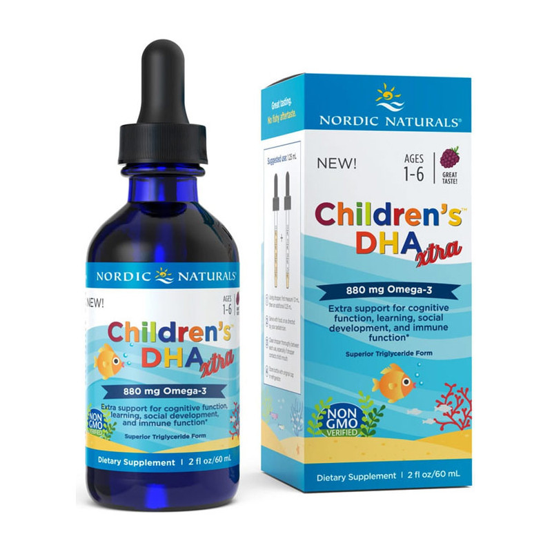 NORDIC NATURALS CHILDREN'S DHA XTRA 880mg -60ml  NORDIC NATURALS CHILDREN'S DHA XTRA 880mg -60ml
