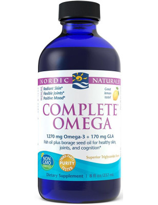 NORDIC NATURALS COMPLETE OMEGA 1270mg -237ml lemon