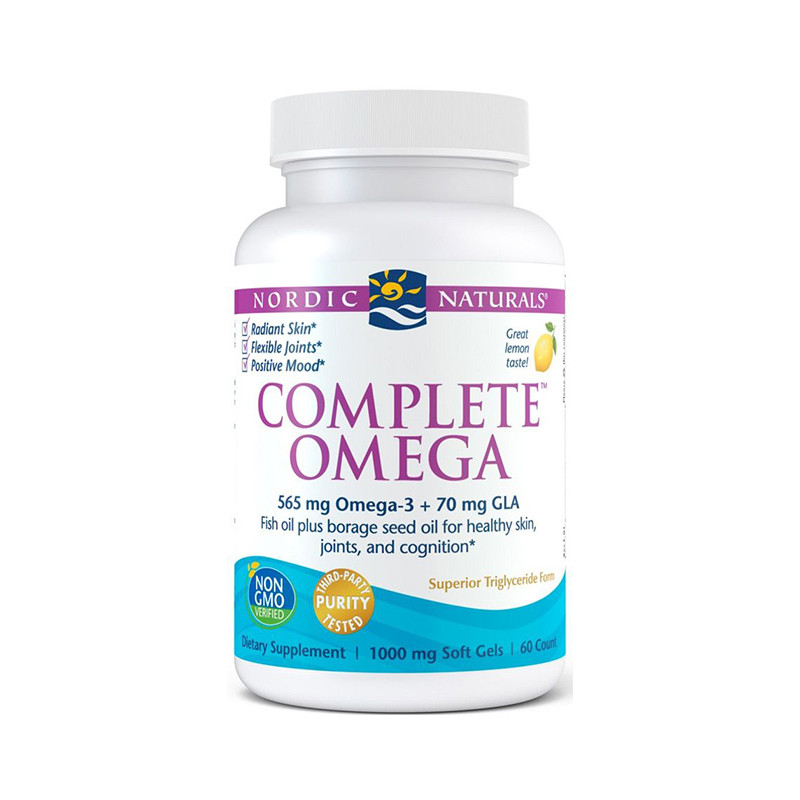 NORDIC NATURALS COMPLETE OMEGA 565mg lemon-60sftg NORDIC NATURALS COMPLETE OMEGA 565mg lemon-60sftg