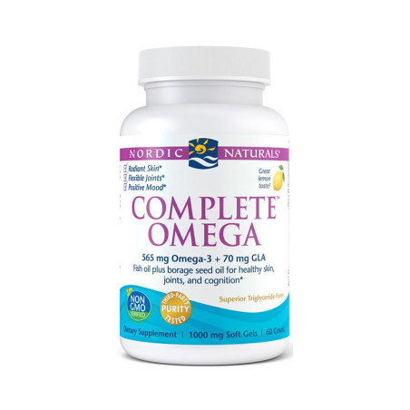 NORDIC NATURALS COMPLETE OMEGA 565mg lemon-60sftg