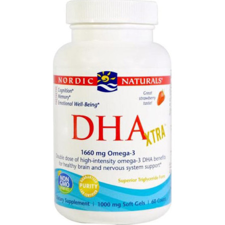 NORDIC NATURALS DHA XTRA 1660mg - 60 softgel STRAW