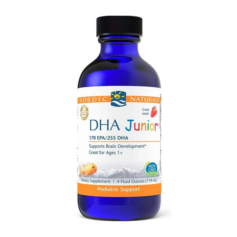 NORDIC NATURALS DHA JUNIOR LIQUID 119ml strawberry NORDIC NATURALS DHA JUNIOR LIQUID 119ml strawberry