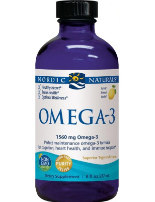 NORDIC NATURALS OMEGA-3 1560mg-237ml lemon