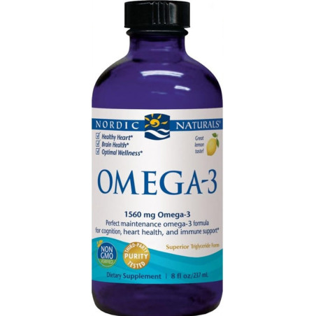 NORDIC NATURALS OMEGA-3 1560mg-237ml lemon