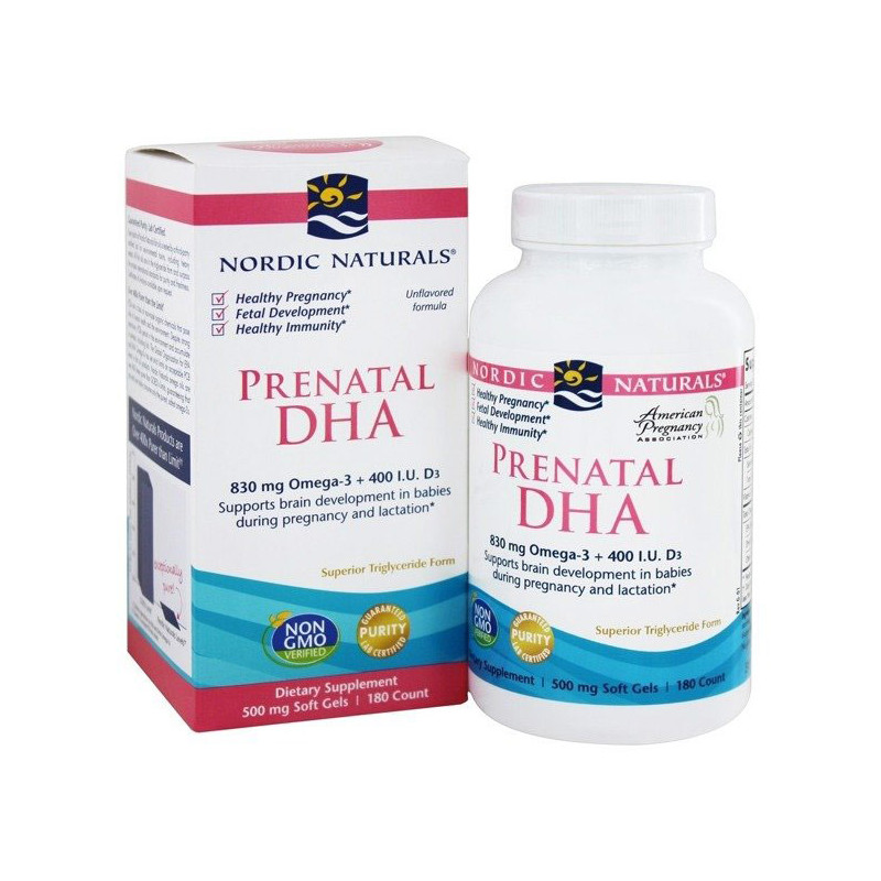 NORDIC NATURALS PRENATAL DHA 830mg - 180 softgel NORDIC NATURALS PRENATAL DHA 830mg - 180 softgel