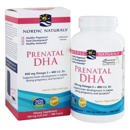 NORDIC NATURALS PRENATAL DHA 830mg - 180 softgel