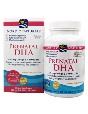 NORDIC NATURALS PRENATAL DHA 830mg-90 softgel
