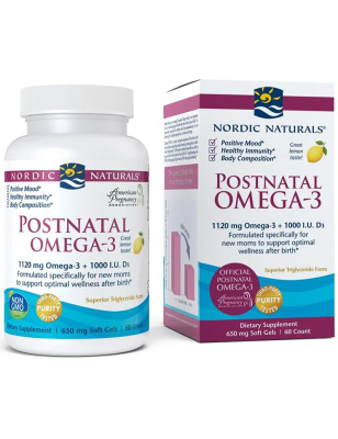 NORDIC NATURALS POSTNATAL OMEGA-3 1120mg le-60sftg