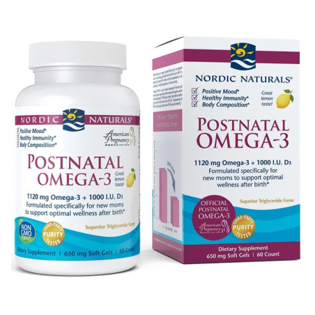 NORDIC NATURALS POSTNATAL OMEGA-3 1120mg le-60sftg