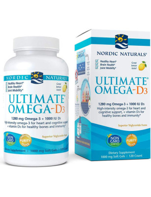 NORDIC NATURALS ULT.OMEGA D-3 1280mg-120 softgel