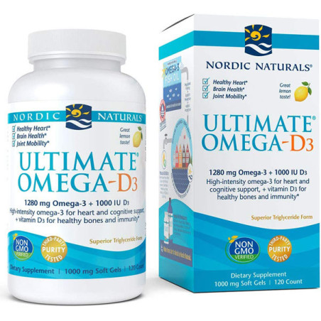 NORDIC NATURALS ULT.OMEGA D-3 1280mg-120 softgel
