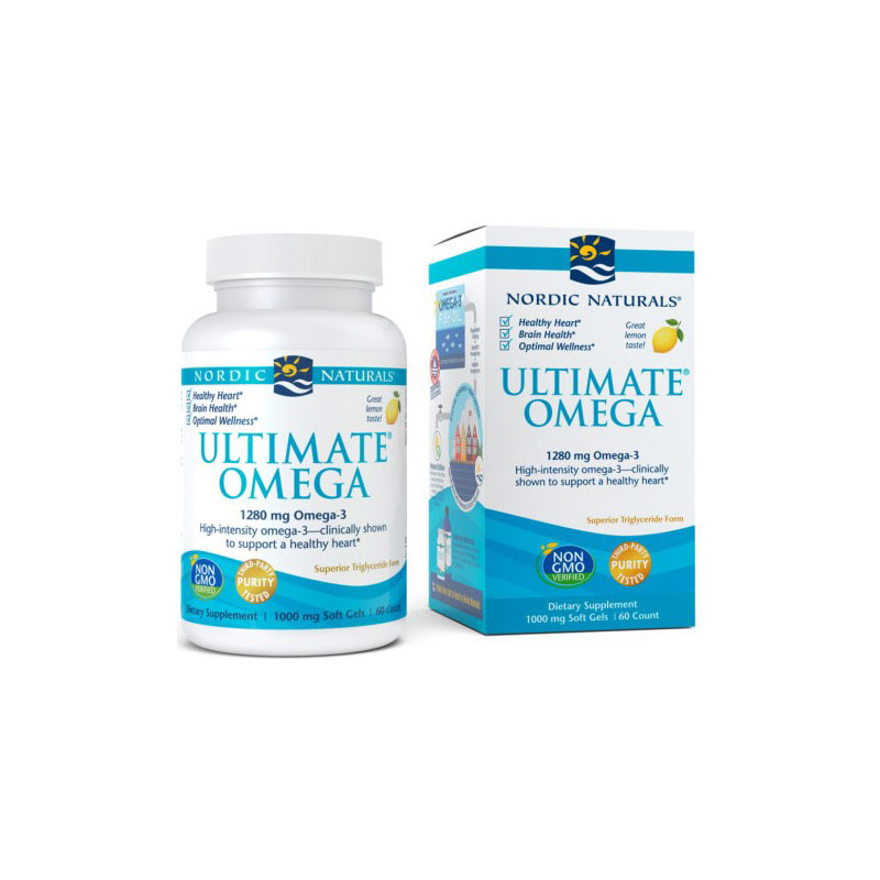 NORDIC NATURALS ULTIMATE OMEGA 1280mg- 60 softgel NORDIC NATURALS ULTIMATE OMEGA 1280mg- 60 softgel