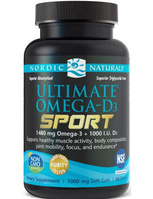 NORDIC NATURALS ULTIMATE OMEGA D3 SPORT 60 kaps