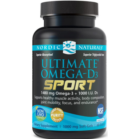 NORDIC NATURALS ULTIMATE OMEGA D3 SPORT 60 kaps