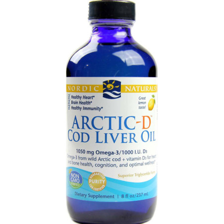 NORDIC NATURALS ARCTIC COD LIVER OIL 237ml lemon