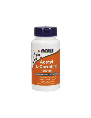 NOW ACETYL-L-CARNITINE 500mg - 50kaps