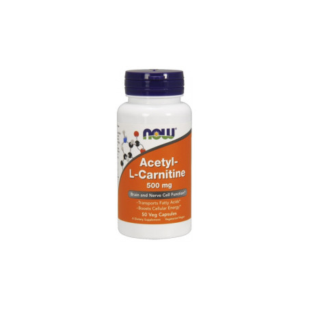 NOW ACETYL-L-CARNITINE 500mg - 50kaps