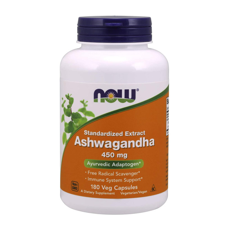 NOW ASHWAGANDHA 450 mg - 180 kaps NOW ASHWAGANDHA 450 mg - 180 kaps