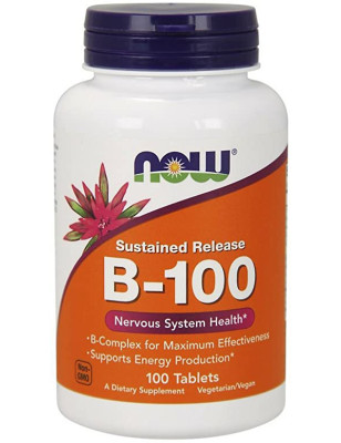 NOW VITAMIN B-100 SUSTAINED RELASE - 100 tab