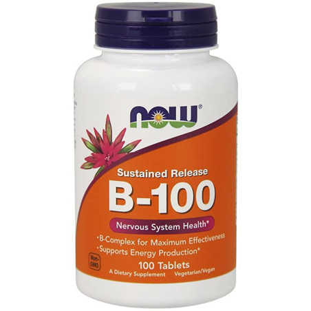 NOW VITAMIN B-100 SUSTAINED RELASE - 100 tab