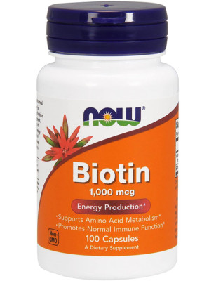 NOW BIOTIN 1000mcg - 100 kaps
