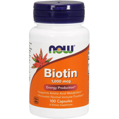 NOW BIOTIN 1000mcg - 100 kaps