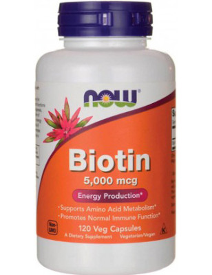 NOW BIOTIN 5000mcg - 120 kaps