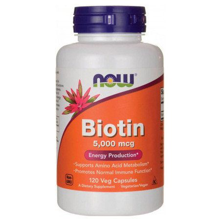 NOW BIOTIN 5000mcg - 120 kaps