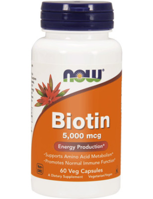 NOW BIOTIN 5000mcg - 60 kaps