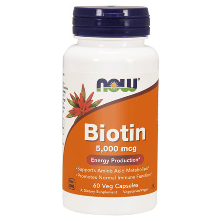 NOW BIOTIN 5000mcg - 60 kaps