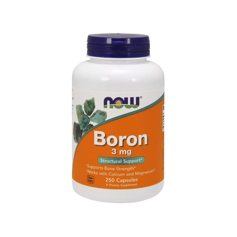 NOW BORON 3mg-250 kaps NOW BORON 3mg-250 kaps