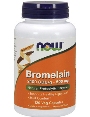 NOW BROMELAIN 500mg/2400 GDU - 120 kaps