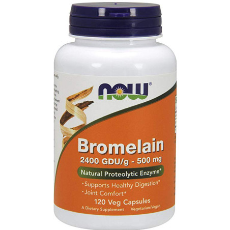 NOW BROMELAIN 500mg/2400 GDU - 120 kaps