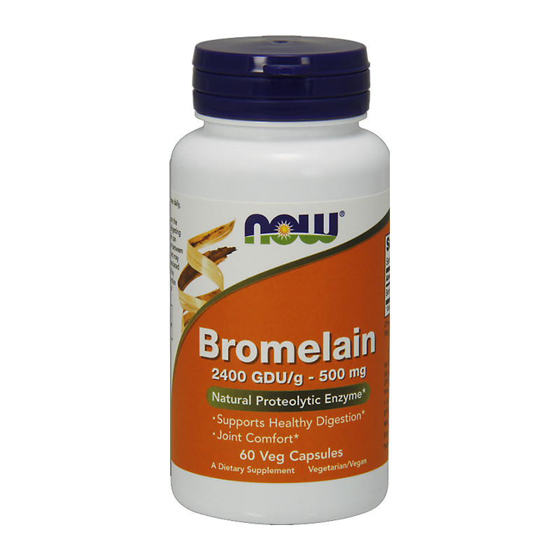 NOW BROMELAIN 500mg/2400 GDU - 60 kaps NOW BROMELAIN 500mg/2400 GDU - 60 kaps