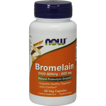 NOW BROMELAIN 500mg/2400 GDU - 60 kaps
