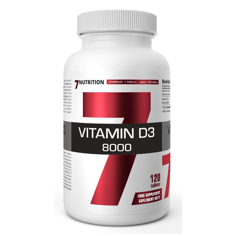 7 NUTRITION VITAMIN D3 8000 - 120tabl 7 NUTRITION VITAMIN D3 8000 - 120tabl