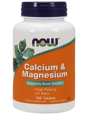NOW CALCIUM & MAGNESIUM 100 tab.