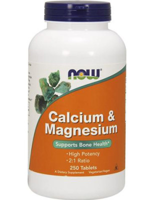 NOW CALCIUM & MAGNESIUM 500/250mg 250 tab.